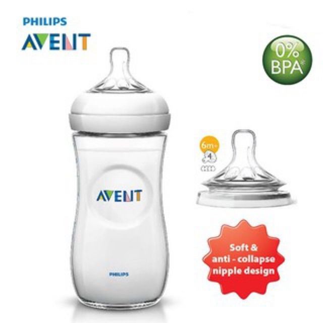 Bình sữa Philips Avent Natural 330ml bằng nhựa PP, không có BPA