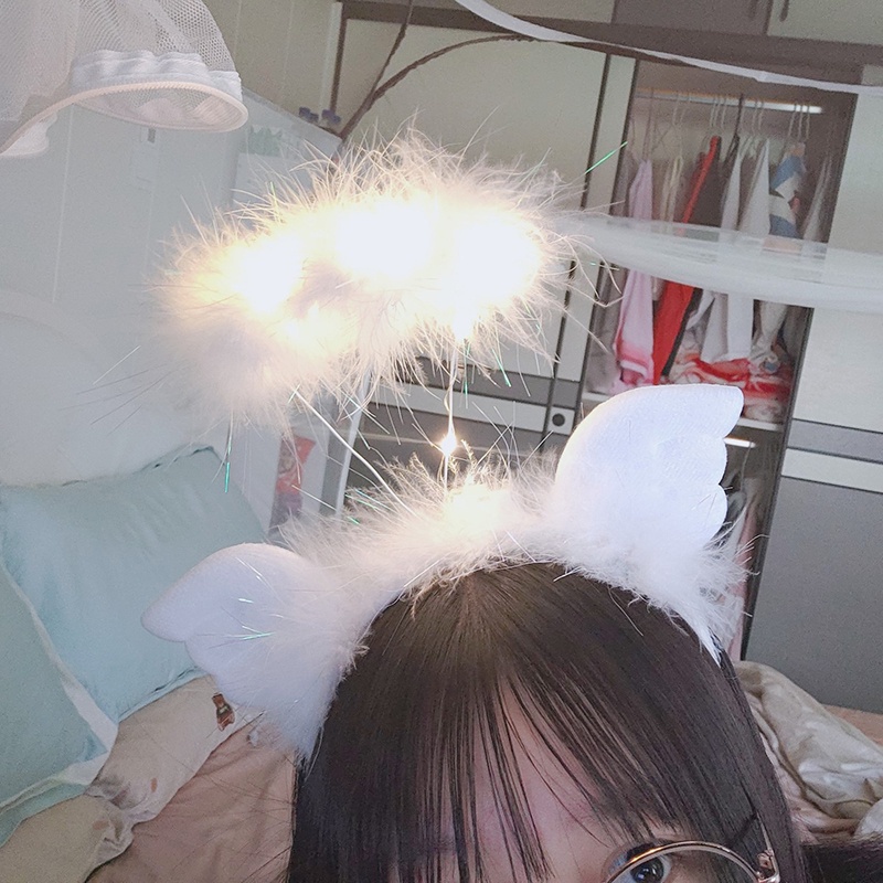 Băng Đô Cài Tóc Hình Thiên Thần Dễ Thương Thời Trang Hàn Quốc