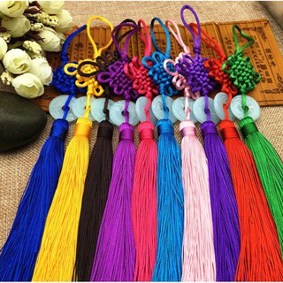 Tua rua -  Phụ kiện cổ trang - Ngọc bội Đồng tâm may mắn treo sáo, quạt, đai áo, trang trí tết và quà tặng