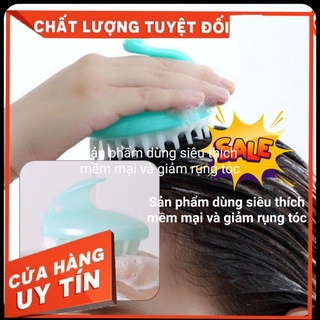 Lược gội đầu massage gai silicon 