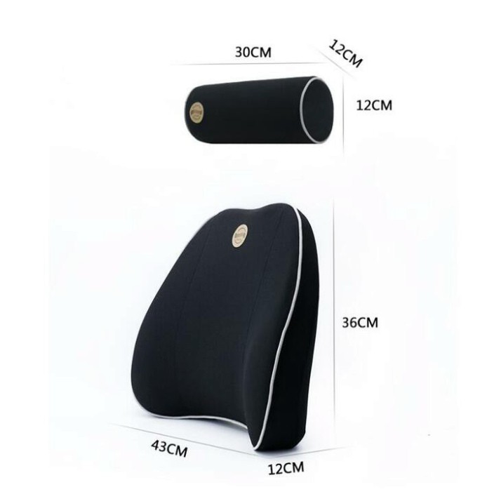 Sản Phẩm Bộ gối tựa cổ, lưng dùng trên ô tô chất liệu cao su non cao cấp TZ03 .