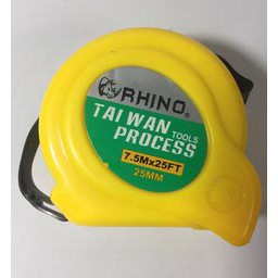 Thước kéo Rhino 5m- 7,5m -10m nhựa ( Lỗ Ban)