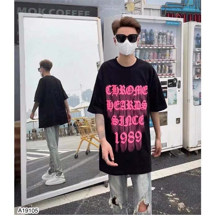 Áo Phông Nam Nữ In Chữ Nổi Cao Cấp-Áo Phông Chữ Hồng