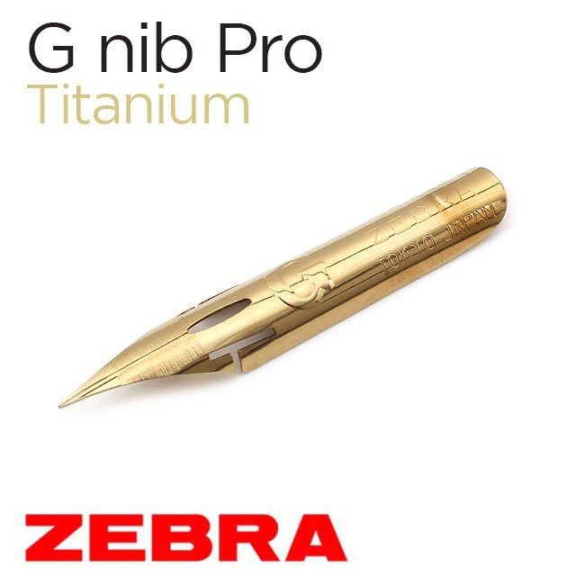 [ TAIPOZ ] Ngòi viết CALLIGRAPHY Zebra G Titanium ( bền hơn gấp 4 lần ngòi Zebra phổ thông )