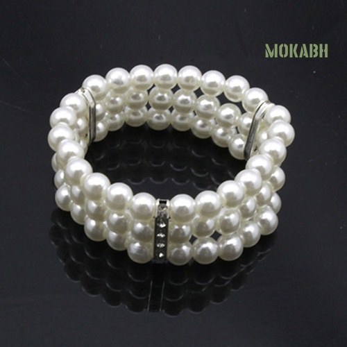 Vòng Đeo Tay Chuỗi Hạt 3 Hàng Thời Trang Xinh Xắn Cho Nữ