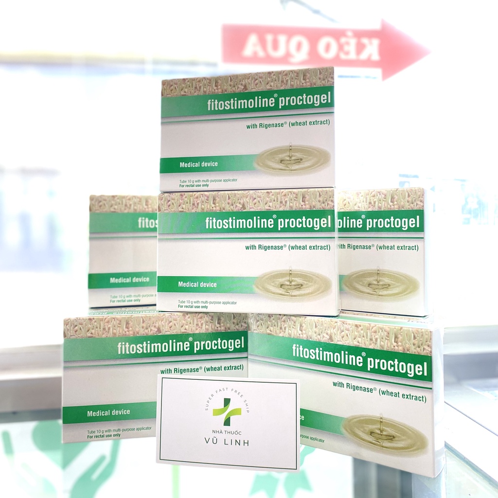 Gel bôi lành vết thương , trĩ, đau rát, chảy máu FITOSTIMOLINE PROCTOGEL túyp 10g xuất xứ Ý (Dùng được cho bà bầu)