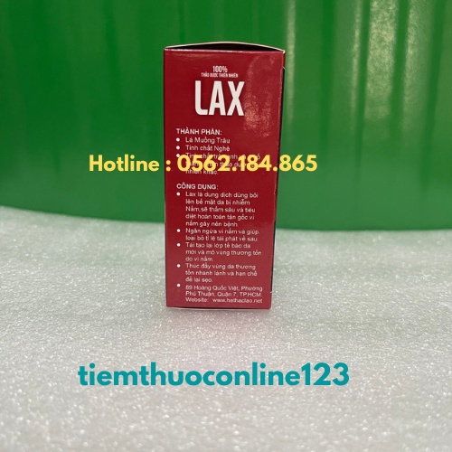 Hắc lào LAX 40ml [Chụp Thật Chính Hãng] thành phần thiên nhiên