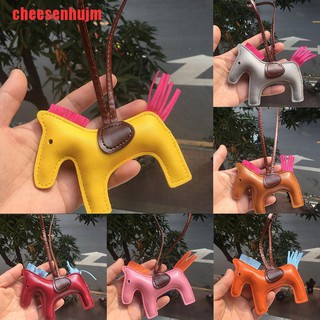 Móc Khóa Da PU Handmade Hình Ngựa Độc Đáo