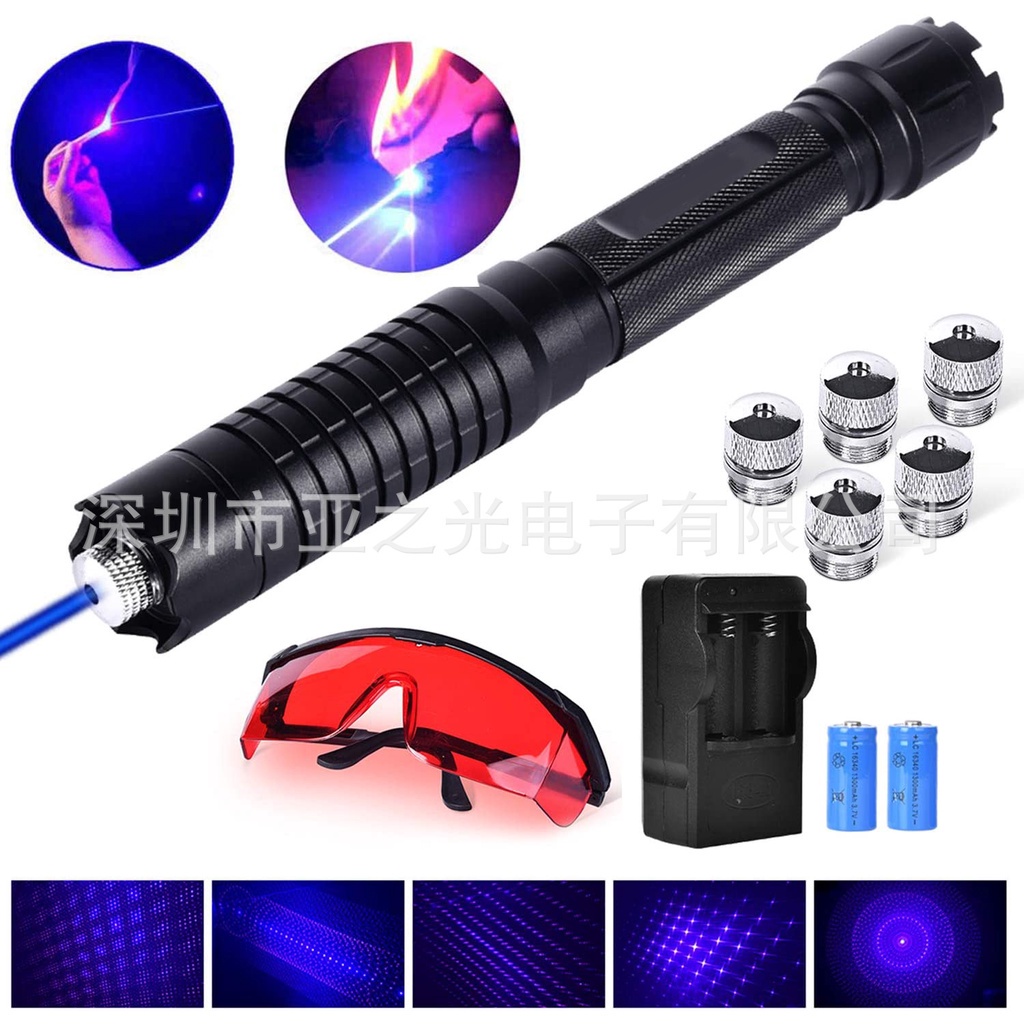 Đèn Pin Chiếu Tia Laser Xanh B009 Công Suất Cao