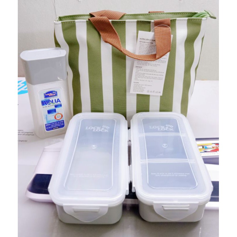 Bộ hộp cơm lock&lock bằng nhựa HPL758S3