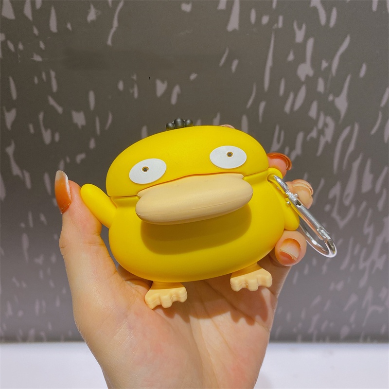 Vỏ Bảo Vệ Hộp Sạc Tai Nghe AirPods Pro 1 / 2 3 Hình Chú Vịt Dễ Thương