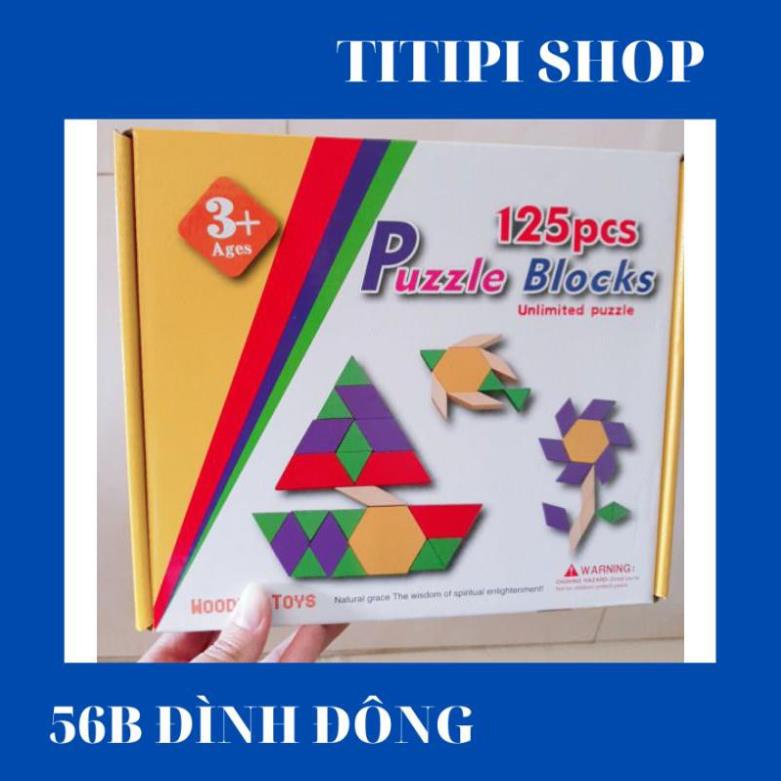 Puzzle Block 125 chi tiết cho bé