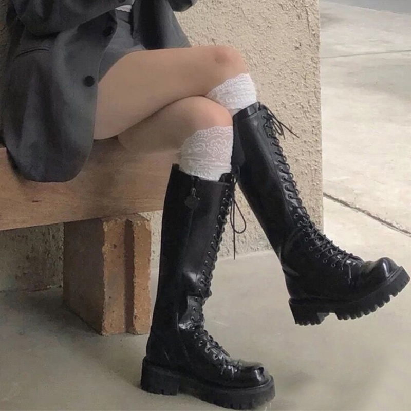 Đôi Vớ DàI Qua GốI PhốI Ren Hoa ThờI Trang Cho Nữ