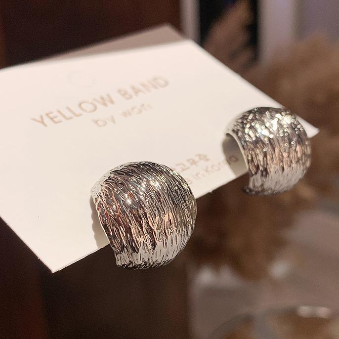 Bông tai chuôi bạc 925 mẫu to cá tính hiện đại - Mely M2-30