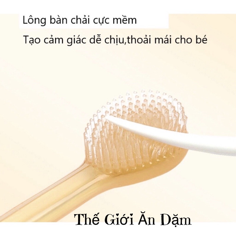 Set Bàn Chải Và Rơ Lưỡi Silicon Cho Bé