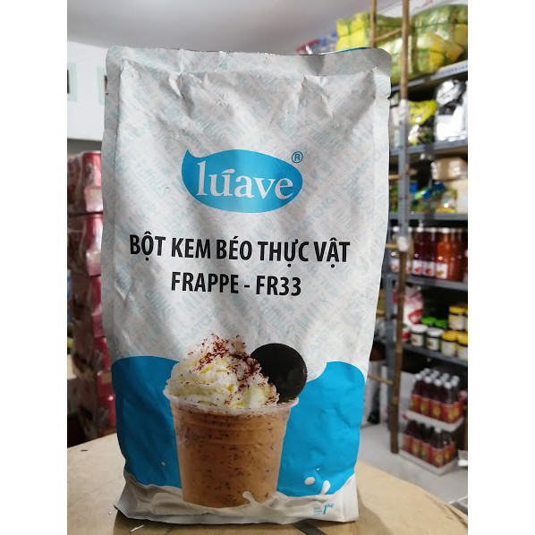 Bột kem béo thực vật Frappe FR33 LUAVE - 1 Kg - [CHỐNG TAN TÁCH NƯỚC] - SP000740 - Nguyên liệu pha chế trà sữa HIỆP PHÁT