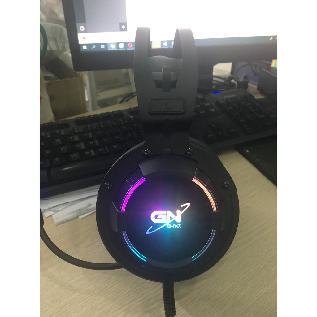 Tai nghe Gnet GH268 7.1 card sound rời cổng USB - Hàng chính hãng