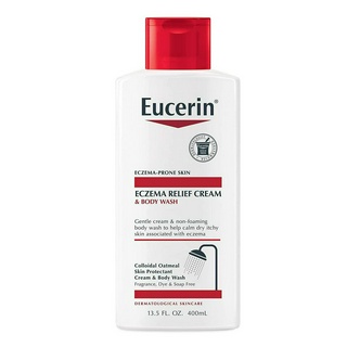 Sữa tắm giảm chàm, ngứa, khô da Eucerin Eczema Relief Cream Body Wash 400ml USA