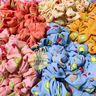 Cột tóc scrunchies trái cây 🍉🥝