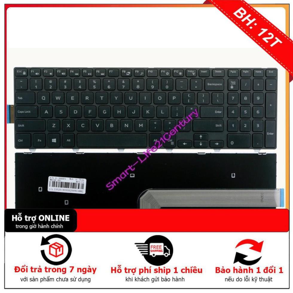 [BH 12TH] ⚡[Có led] Bàn phím laptop Dell Inspiron 15, 3542, 15 3000 3542