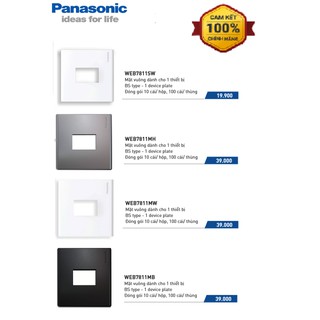Combo 10 cái - Mặt vuông dành cho 1 thiết bị dòng Wide-Hotel Panasonic - WEB7811SW, WEB7811MH, WEB7811MW, WEB7811MH