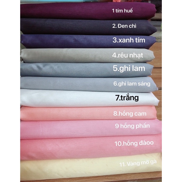 Vải Sa Trơn May Áo Tấc- Hanbook