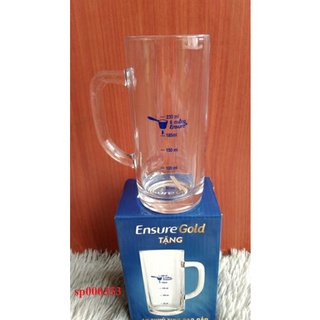 LY THỦY TINH CHIA VẠCH CÓ TAY CẦM CAO CẤP - (LY KHÔNG CÓ HỘP) - QUÀ KM ENSURE