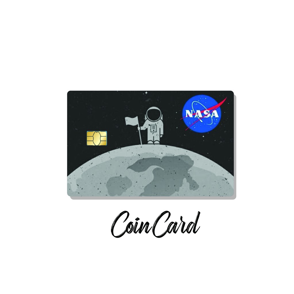 👨‍🚀 NASA (Sticker / Miếng dán Thẻ ATM, Thẻ Ghi nợ, Tín dụng) | Dán thẻ ATM CoinCard