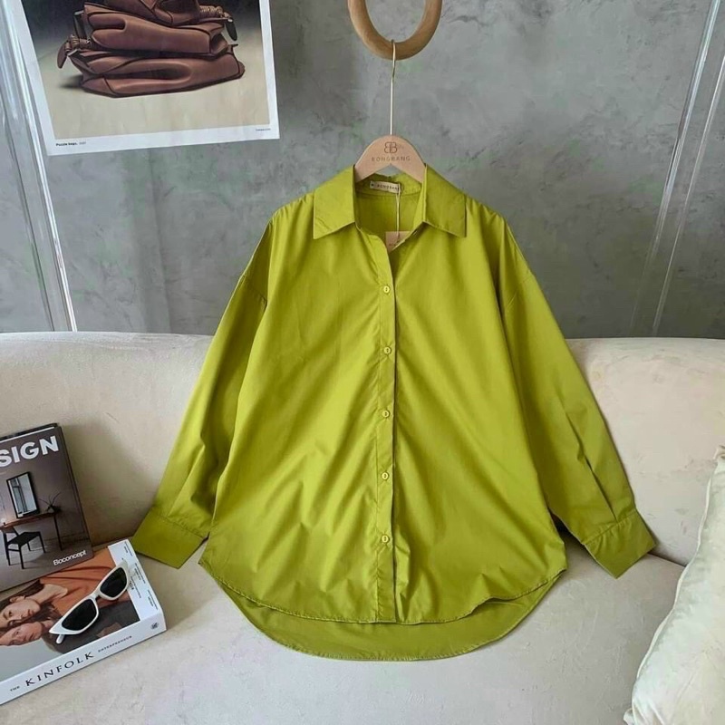 Áo sơ mi nữ tay dài nhiều màu chất vải Kate FreeSize | BigBuy360 - bigbuy360.vn