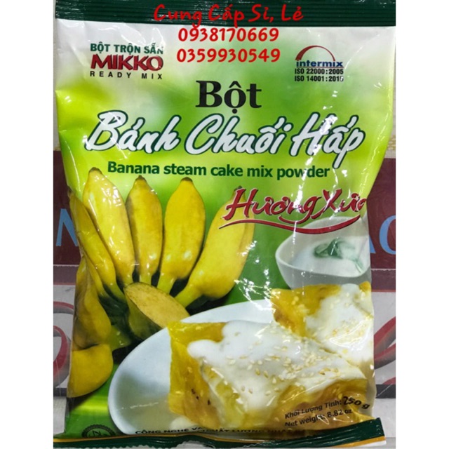 Bột bánh chuối hấp 250gr - MIKKO HƯƠNG XƯA