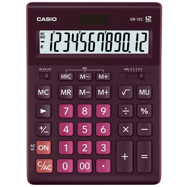 Máy Tính Casio GR-12C-WR - Màu Tím