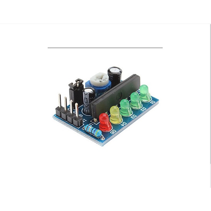 mạch nháy theo nhạc KA2284 , LM3915 nguồn điện áp 3.5V - 12V