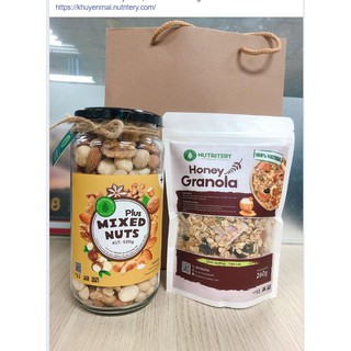 Hạt mix dinh dưỡng NUTRITERY Mixed Nuts Plus 520 gram