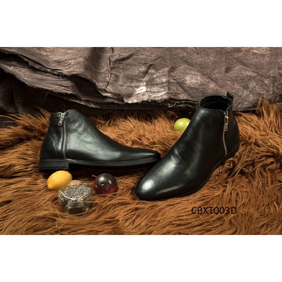 Giày Chelsea Boot Nam hàng cao cấp khóa kéo mã CBXT003D | BigBuy360 - bigbuy360.vn