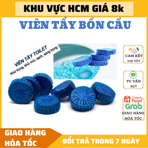 Combo 10 viên tẩy bồn cầu tẩy bồn cầu khử mùi Hàn Quốc, viên thả bồn cầu gói 10 cục