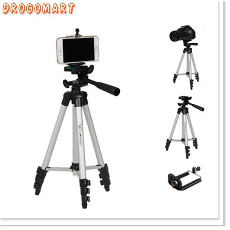 ( FREESHIP 99K ) Bộ Tripod TF-3110 Chân chụp hình máy ảnh, điện thoại Bảo Hành Chính Hãng 1 đổi 1