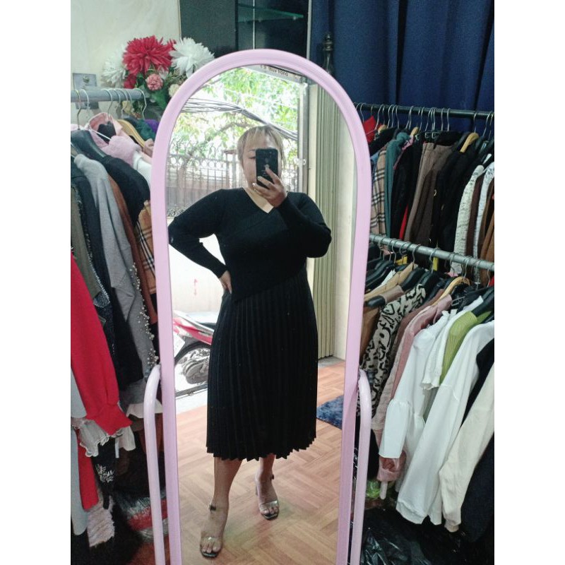 💕Váy len phối nhung hàng cao cấp bigsize❤️