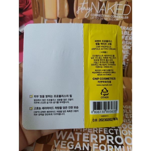 Sample kem Keo Ong CNP Siêu Tái Tạo Da Propolis Ampoule Active Cream 1,5ml