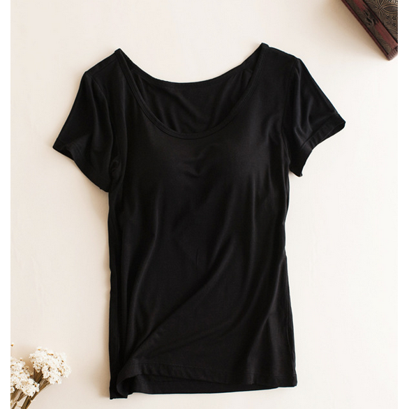 IELGY   Áo Thun Tập yoga Tay Ngắn Có Đệm Ngực Thời Trang Cho Nữ