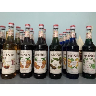 Siro/ syrup monin pha chế chai thủy tinh 700ml các mùi