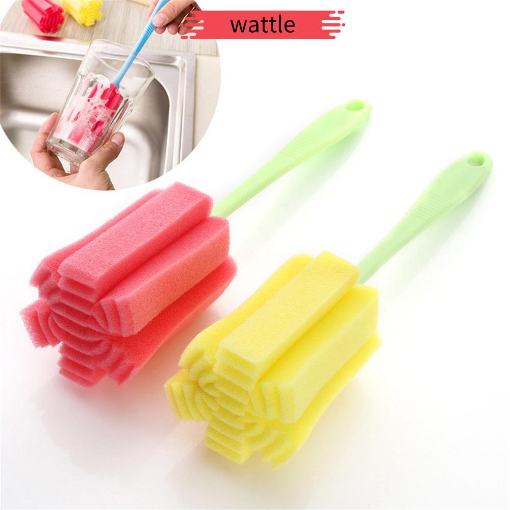 Cọ vệ sinh bình sữa em bé chất liệu nhựa và mút xốp tiện dụng