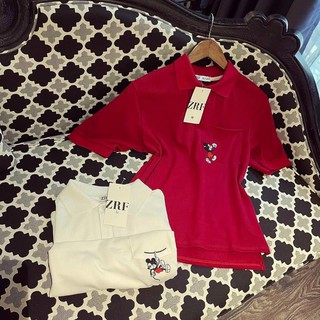 [ NEW 2021] ÁO POLO MICKEY ĐỎ/ TRẮNG