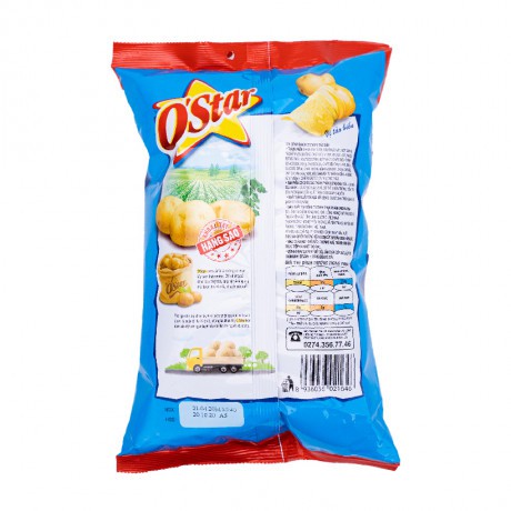 Bánh Snack khoai tây O'Star gói 36g vị tảo biển/ trứng muối/kim chi Hàn Quốc