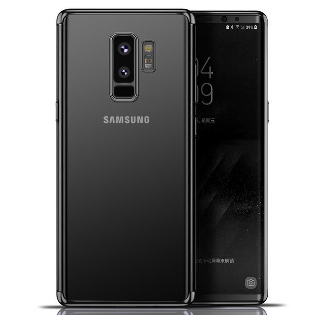 Ốp điện thoại Samsung mềm mỏng mạ trong suốt cho S8/S8+/S9 Plus mẫu mới nhất 2021