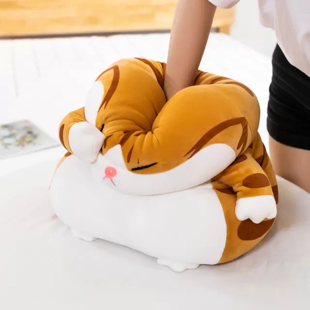 Gấu Bông Mèo mèo che mắt cute dễ thương - sản phẩm gấu bông cao cấp mềm mịn co dãn 4 chiều