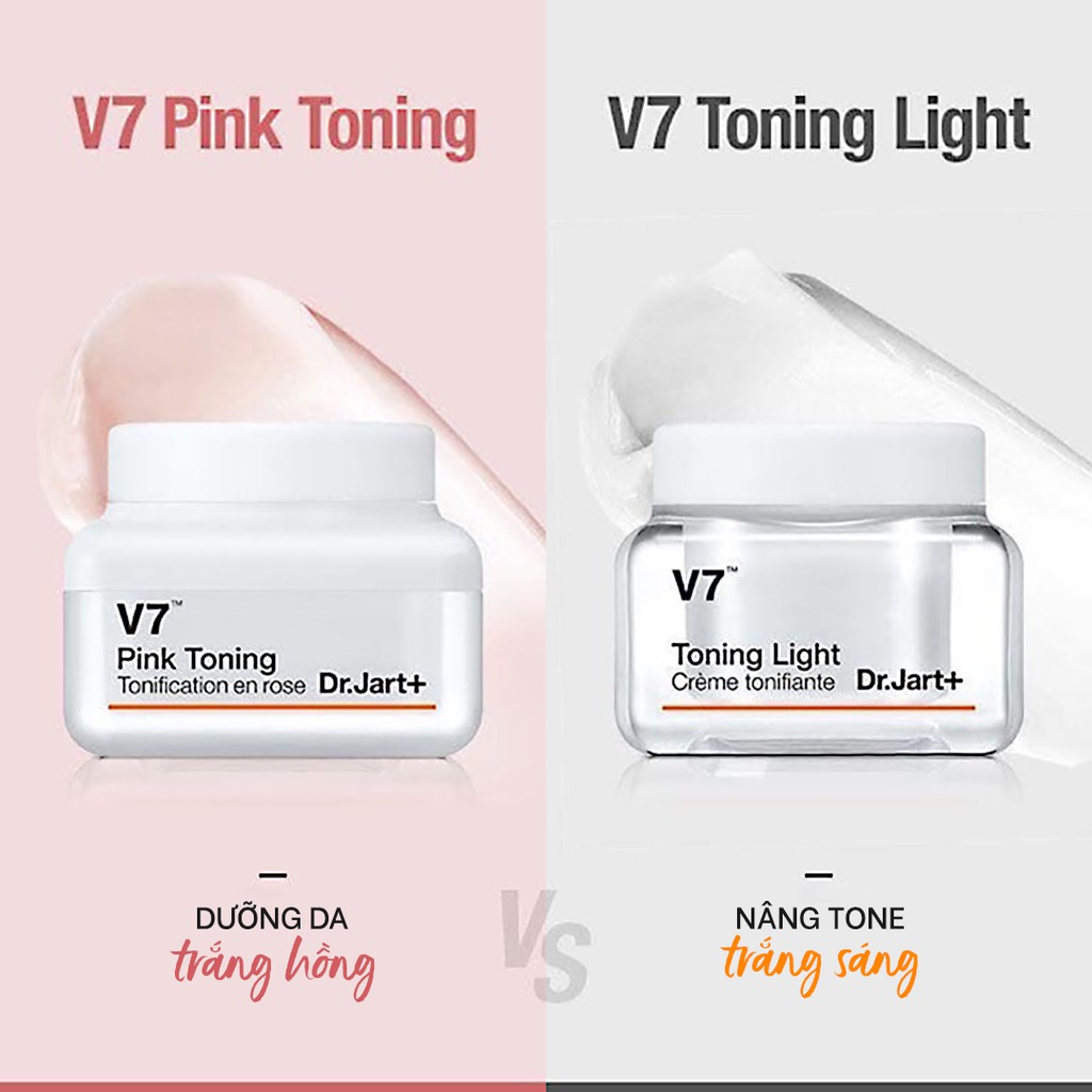 Kem Dưỡng Trắng Tái Tạo Da V7 Toning Light / Pink Toning - Dr.Jart+ | BigBuy360 - bigbuy360.vn