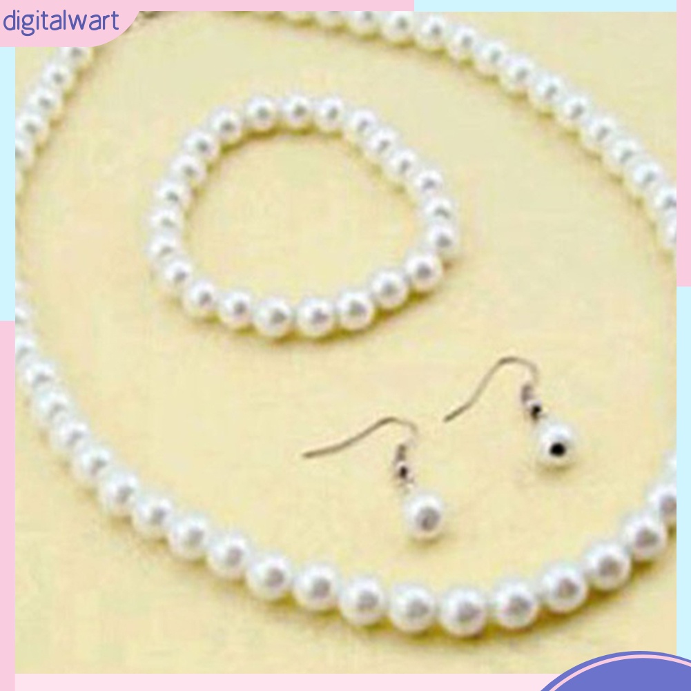 Bộ trang sức phối ngọc trai nhân tạo thanh lịch thời trang cho nữ
