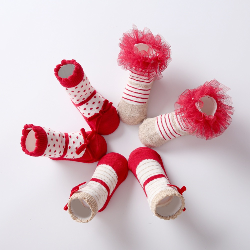Set 3 Đôi Vớ Sanlutoz Xinh Xắn Dành Cho Bé Sơ Sinh