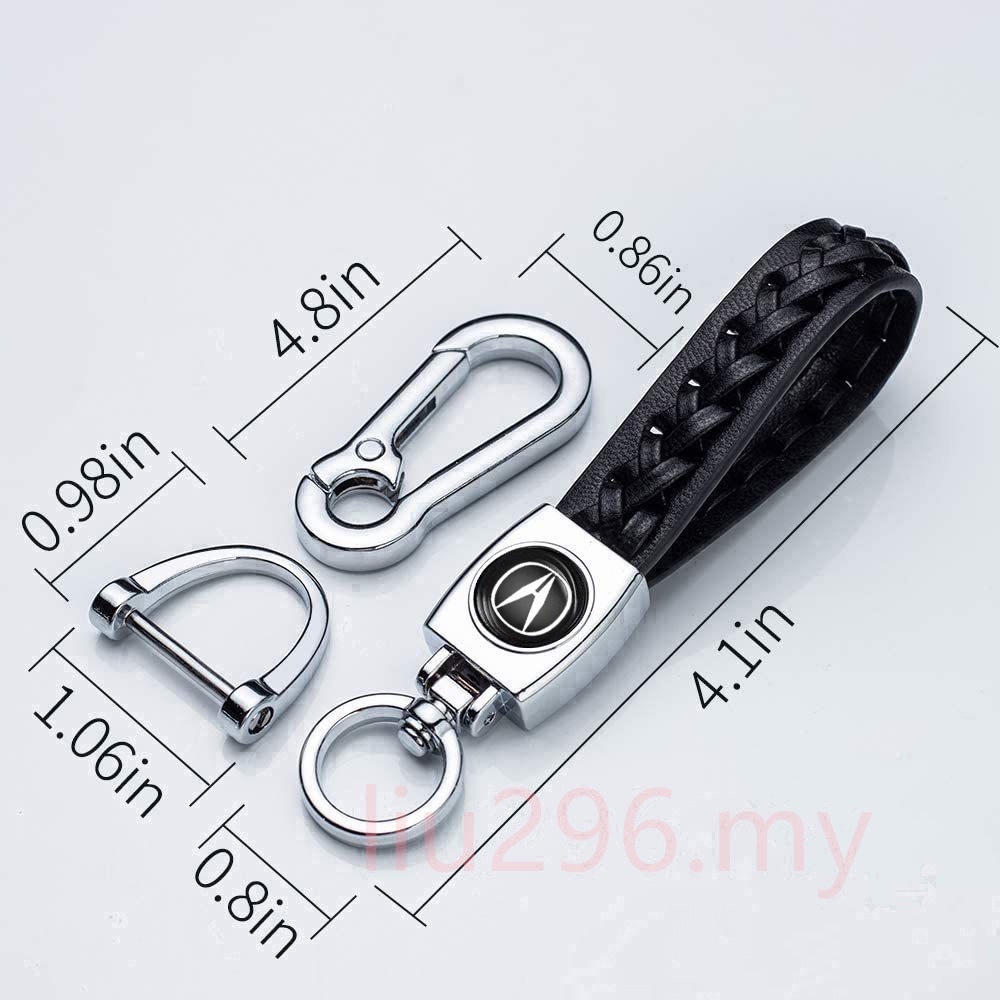 MỚI Da Cừu Mềm Thời Trang Da Hợp Kim Chìa Khóa Xe Kim Loại Logo Móc Khóa Chìa Khóa Fob Cho Acura