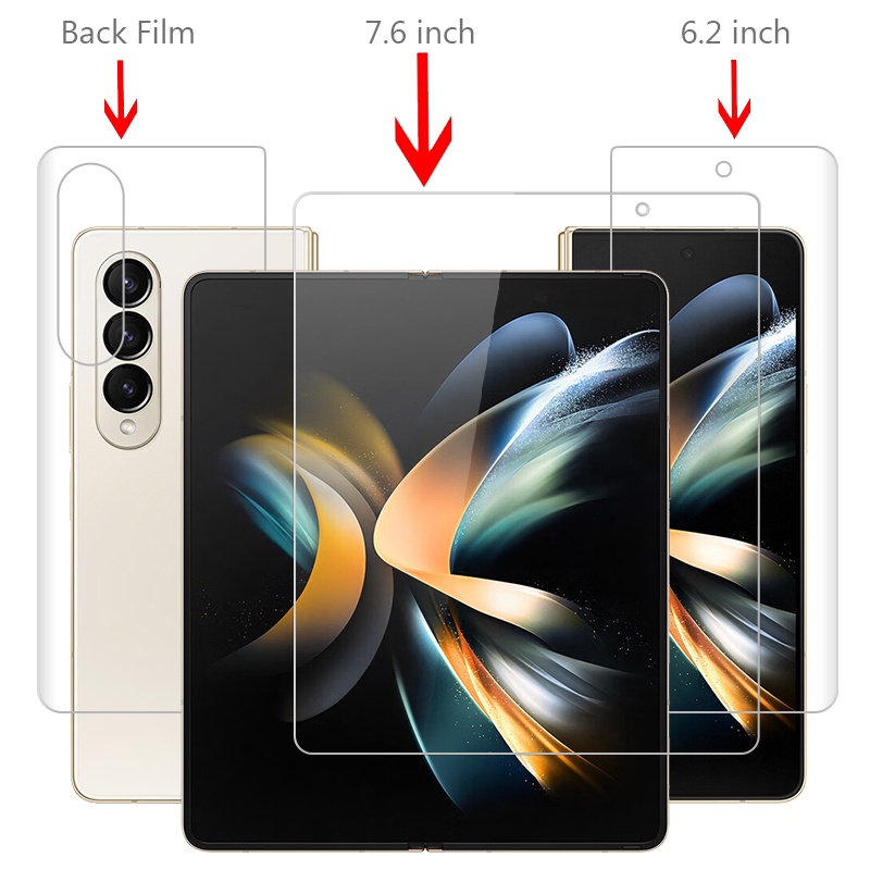 Miếng Dán Bảo Vệ Màn Hình Điện Thoại Siêu Mỏng Cho Samsung Galaxy Z Fold4 ZFold Fold 4 ZFold4 5G 7.6"